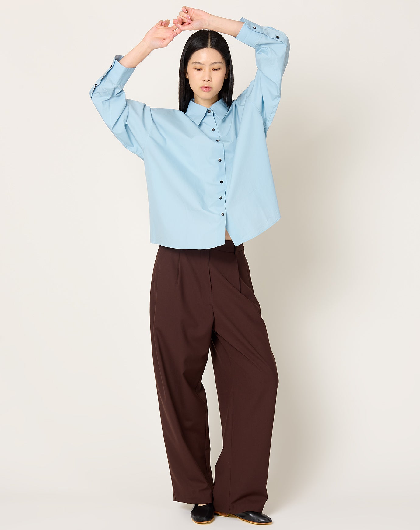 Cordera Tailored Masculine Pants in Burgundy