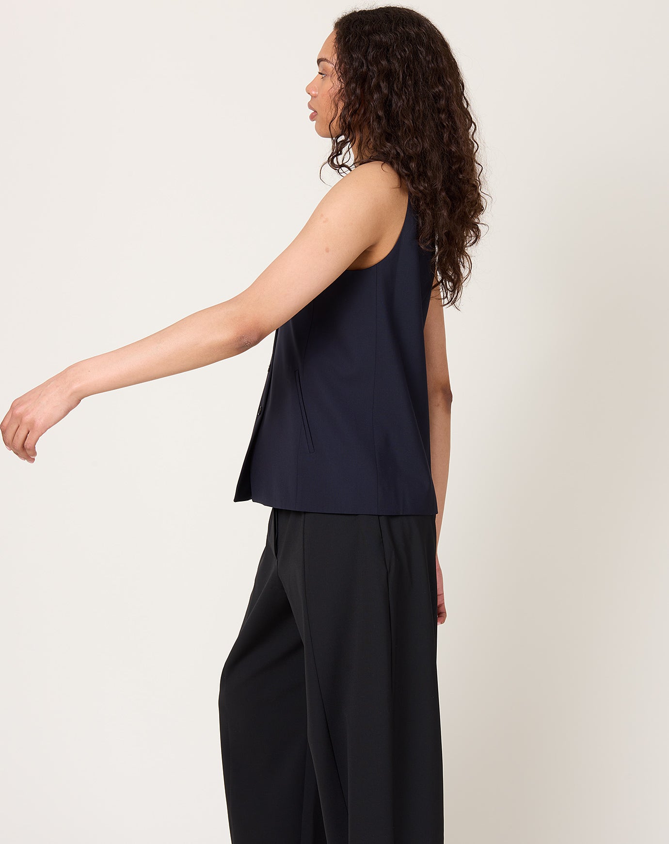Cordera Tailored Vest in Navy