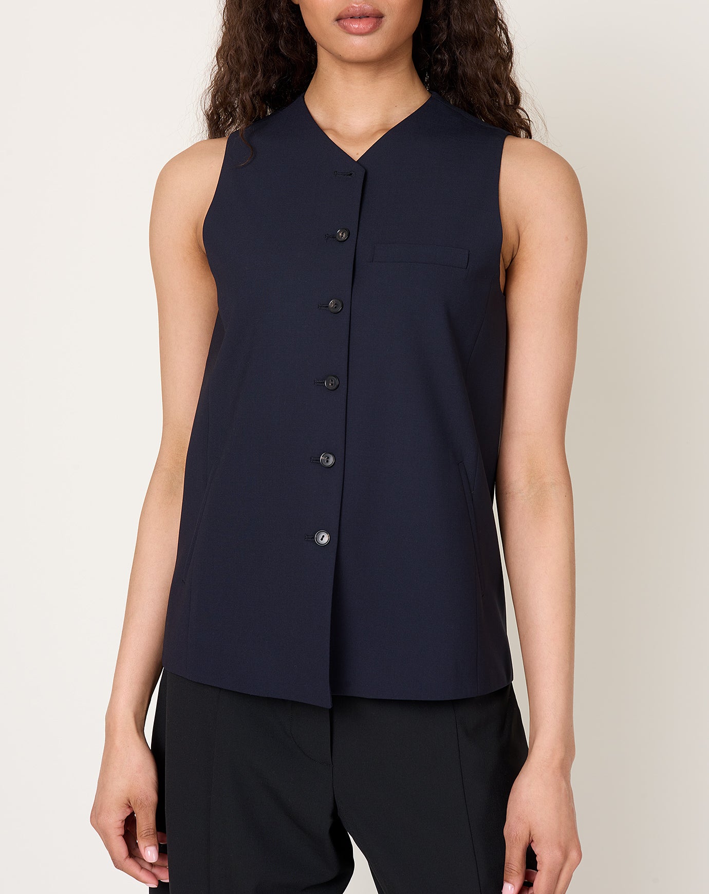 Cordera Tailored Vest in Navy