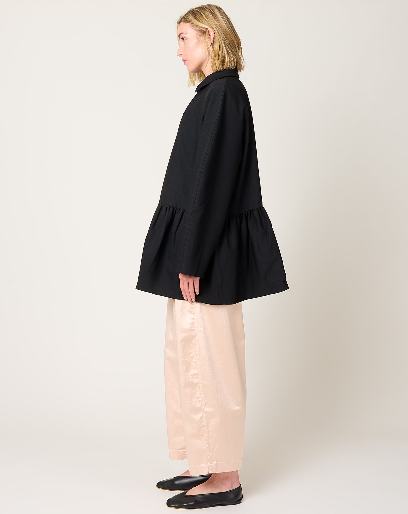 Cordera Tailoring Peplum Jacket in Black