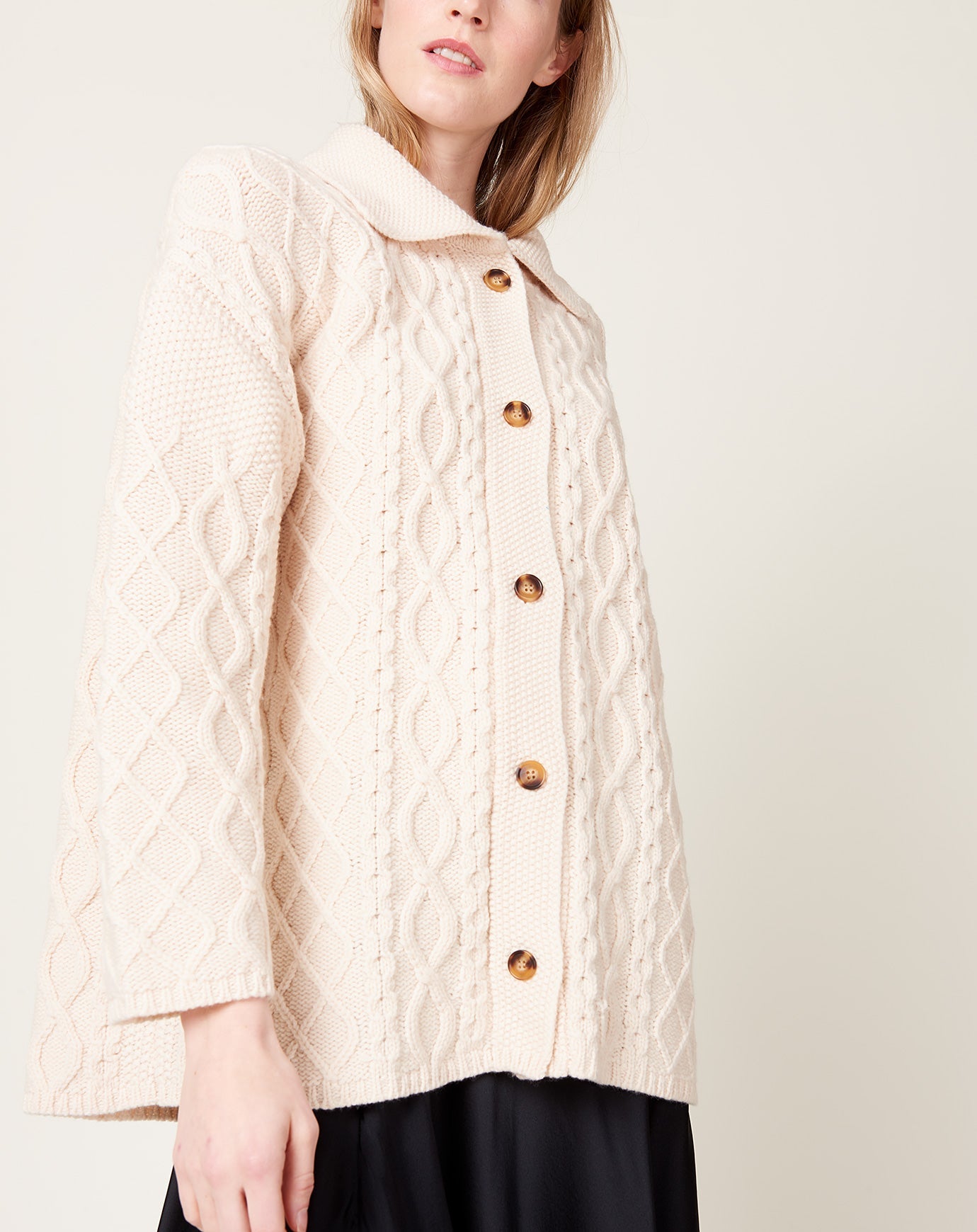 Demylee Abelina Cardigan in Off White