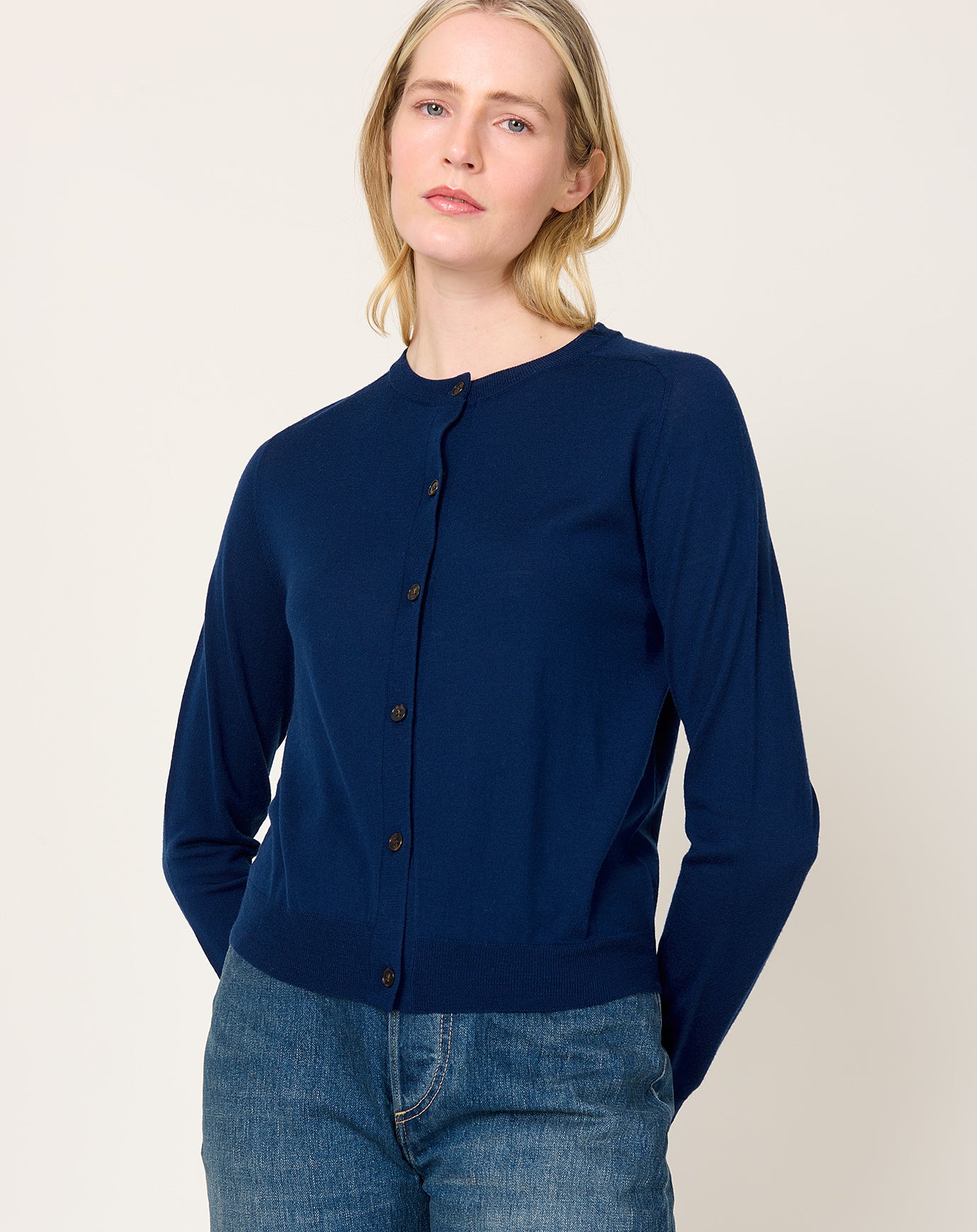 Demylee Caraline Cardigan in Baltic Blue