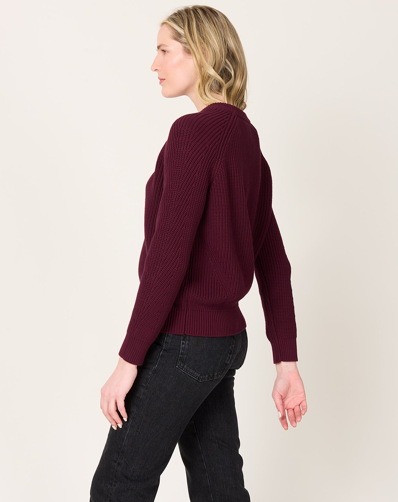 Demylee Chelsea Sweater in Oxblood