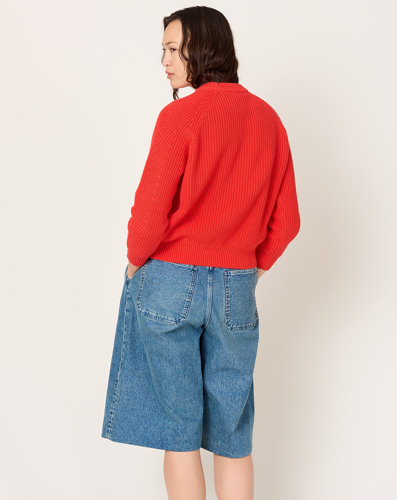 Demylee Chelsea Sweater in Vermillion