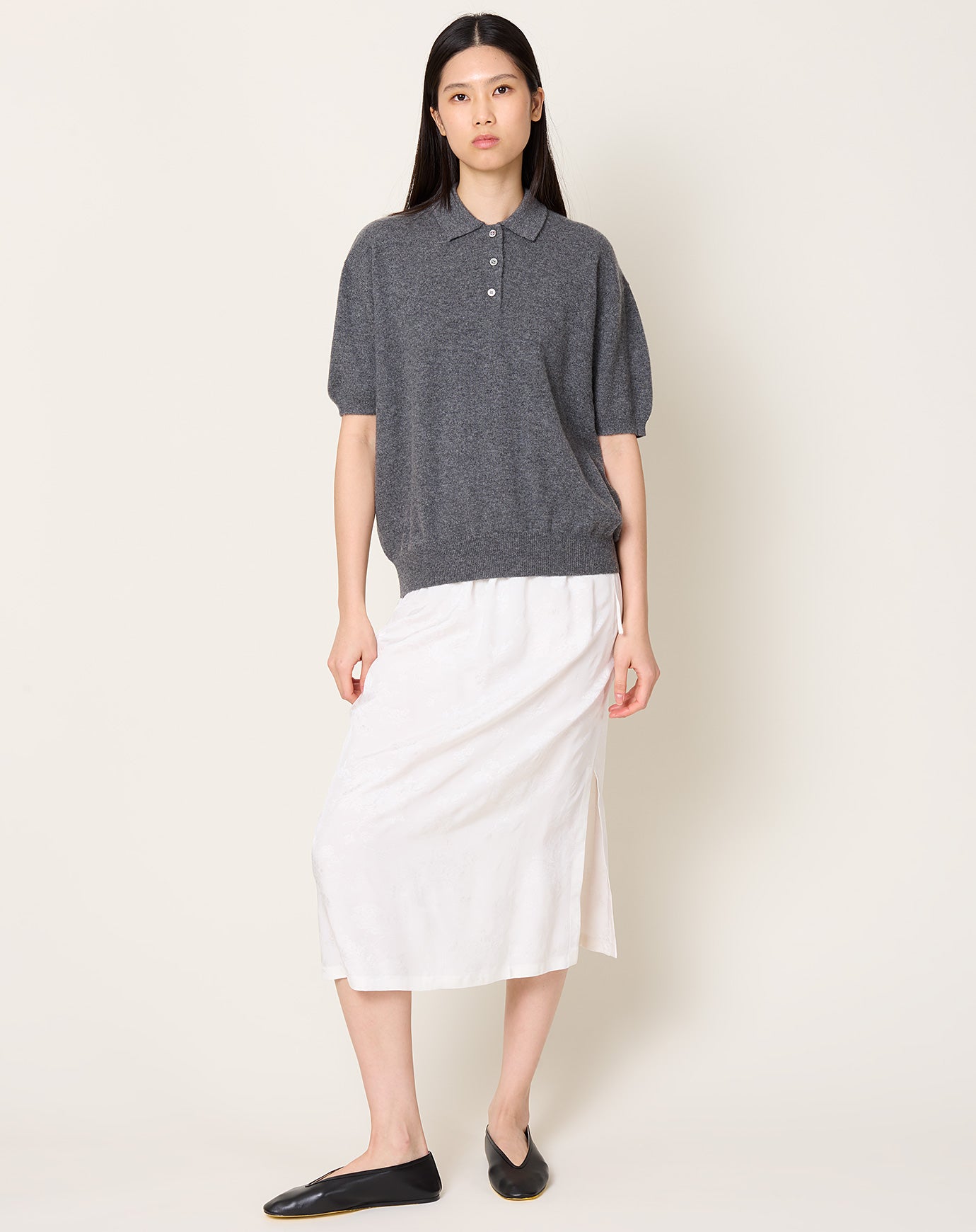 Demylee Darrin Top in Dark Heather Grey