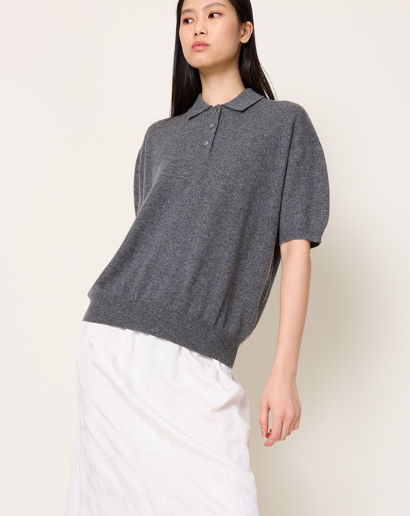 Demylee Darrin Top in Dark Heather Grey