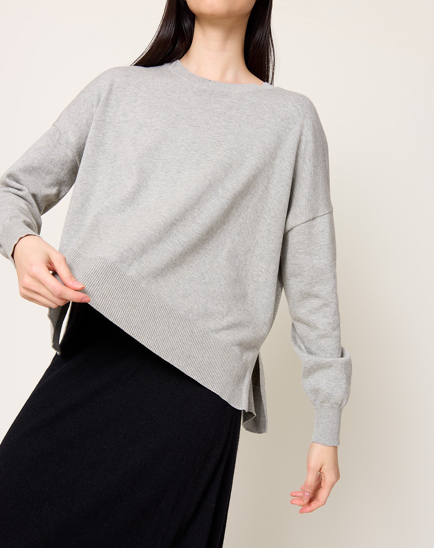 Demylee Elle Sweater in Heather Grey