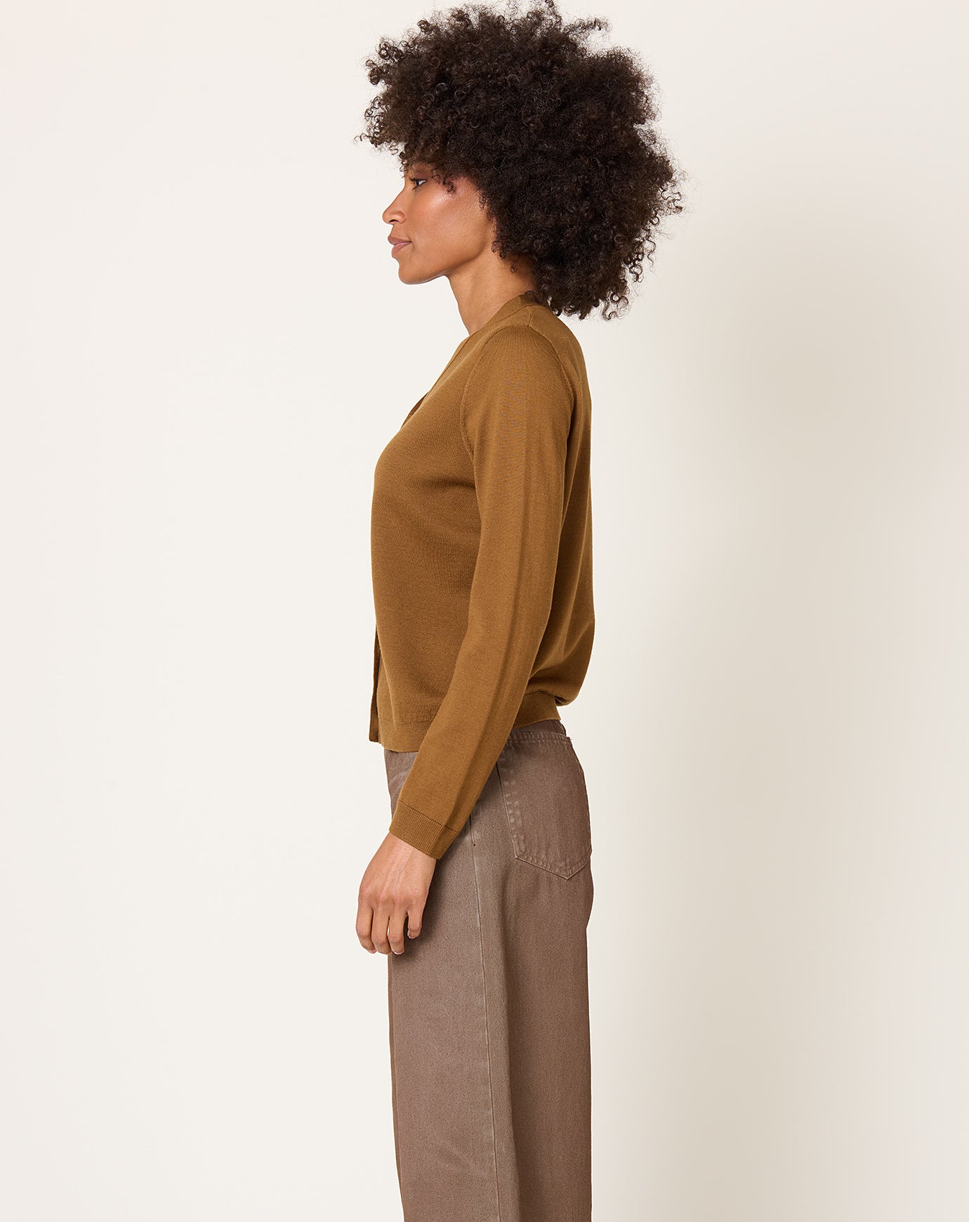 Demylee Esther Cardigan in Caramel