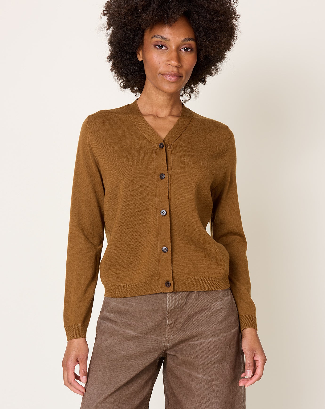 Demylee Esther Cardigan in Caramel