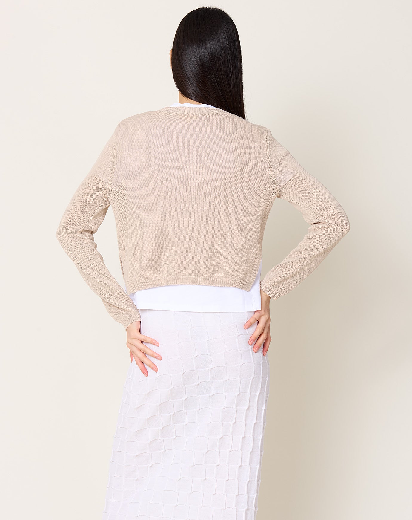 Demylee Josie Cardigan in Pearl Barley