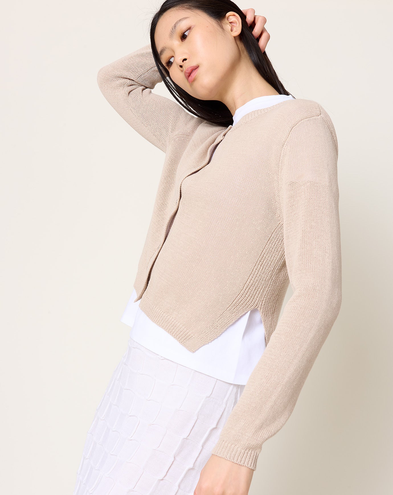 Demylee Josie Cardigan in Pearl Barley