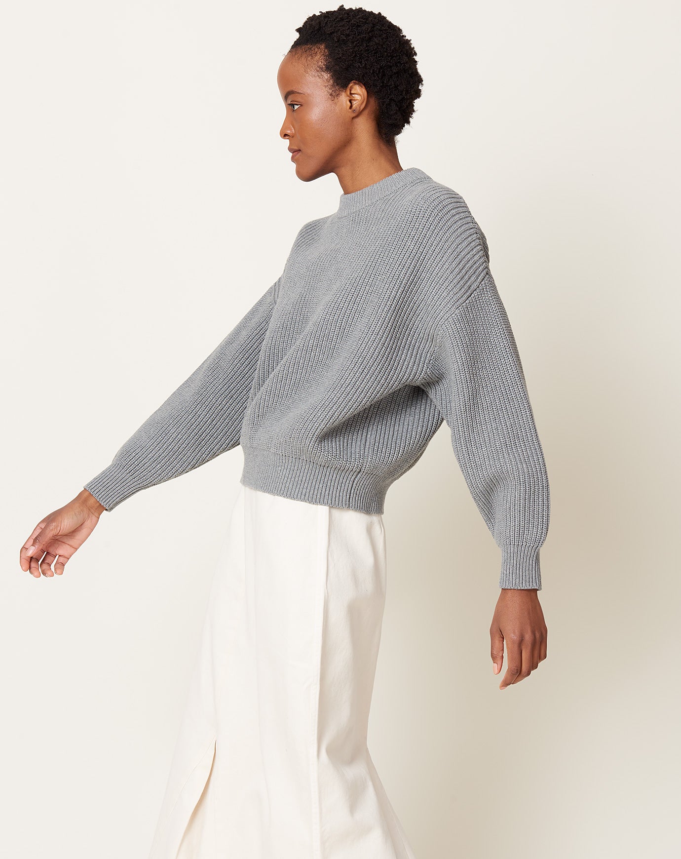 Demylee Konan Sweater in Heather Grey