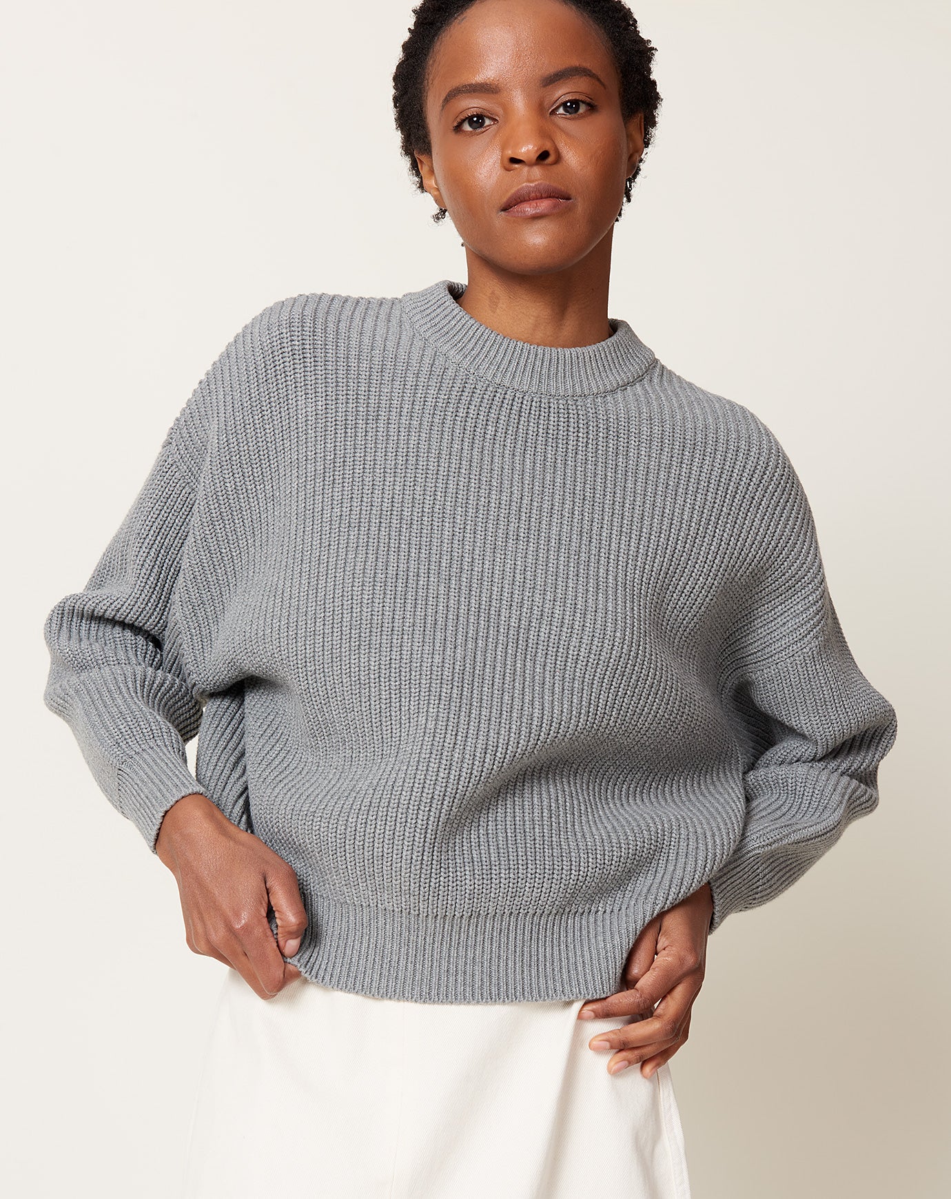 Demylee Konan Sweater in Heather Grey