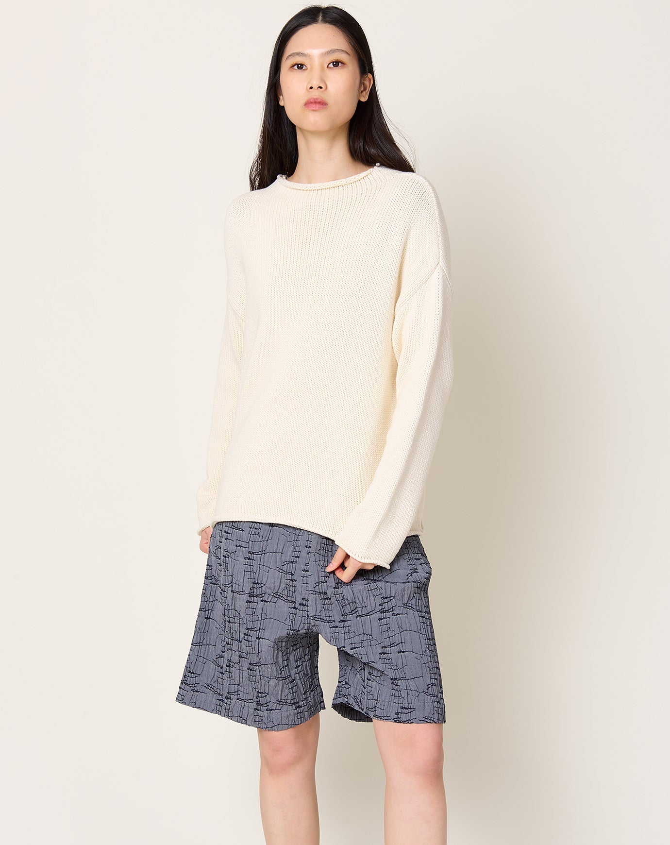 Demylee Lamis Sweater in Off White