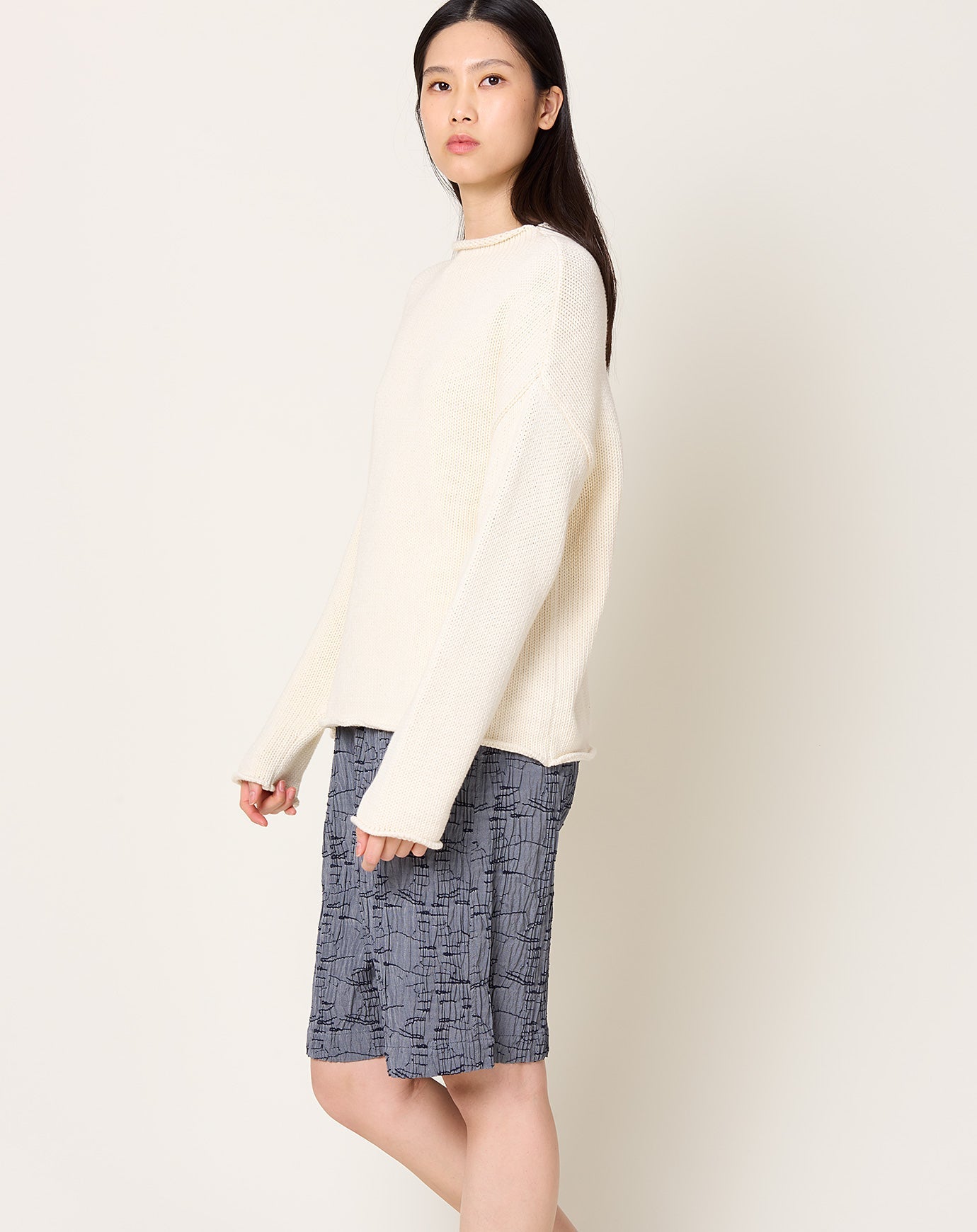 Demylee Lamis Sweater in Off White