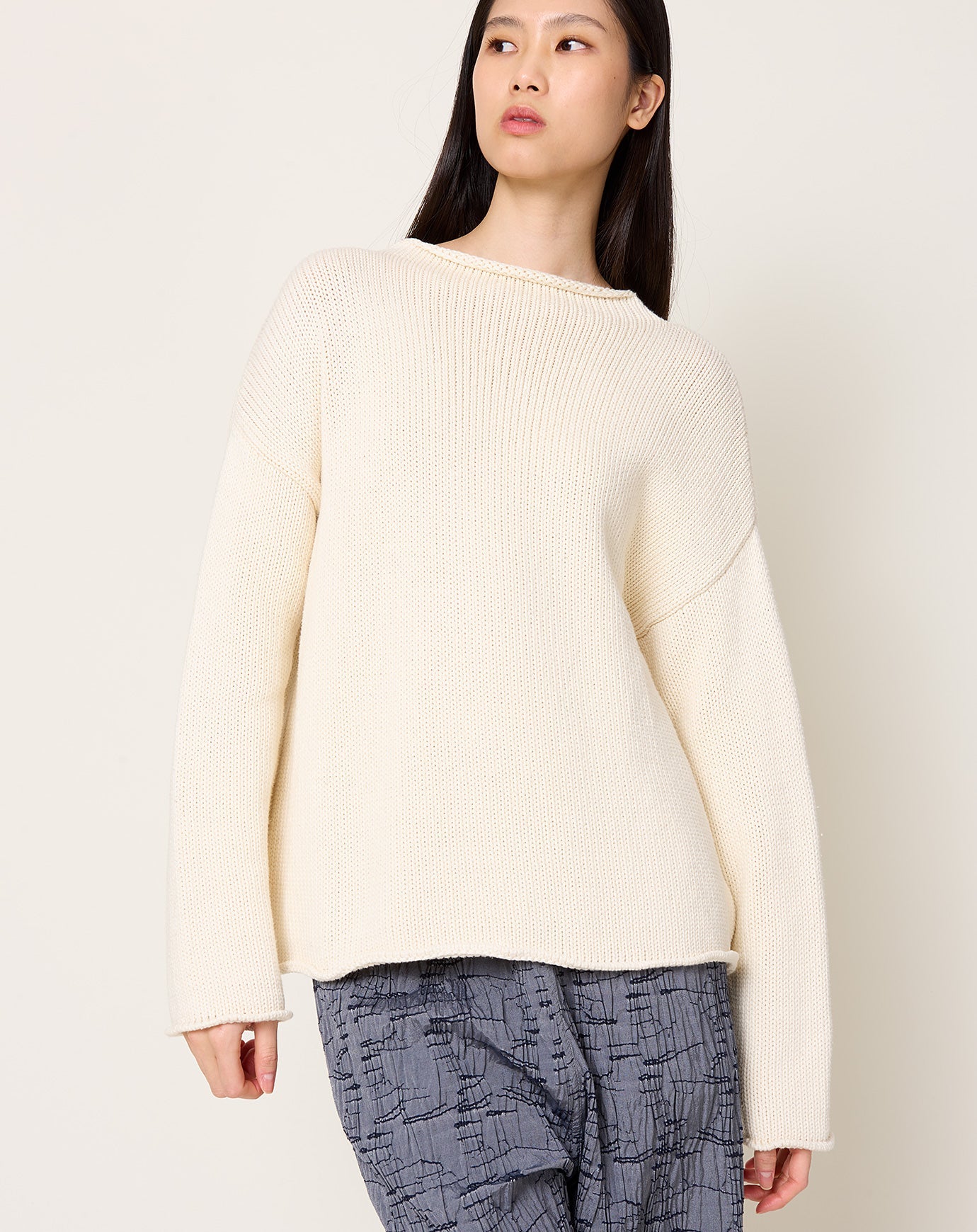 Demylee Lamis Sweater in Off White