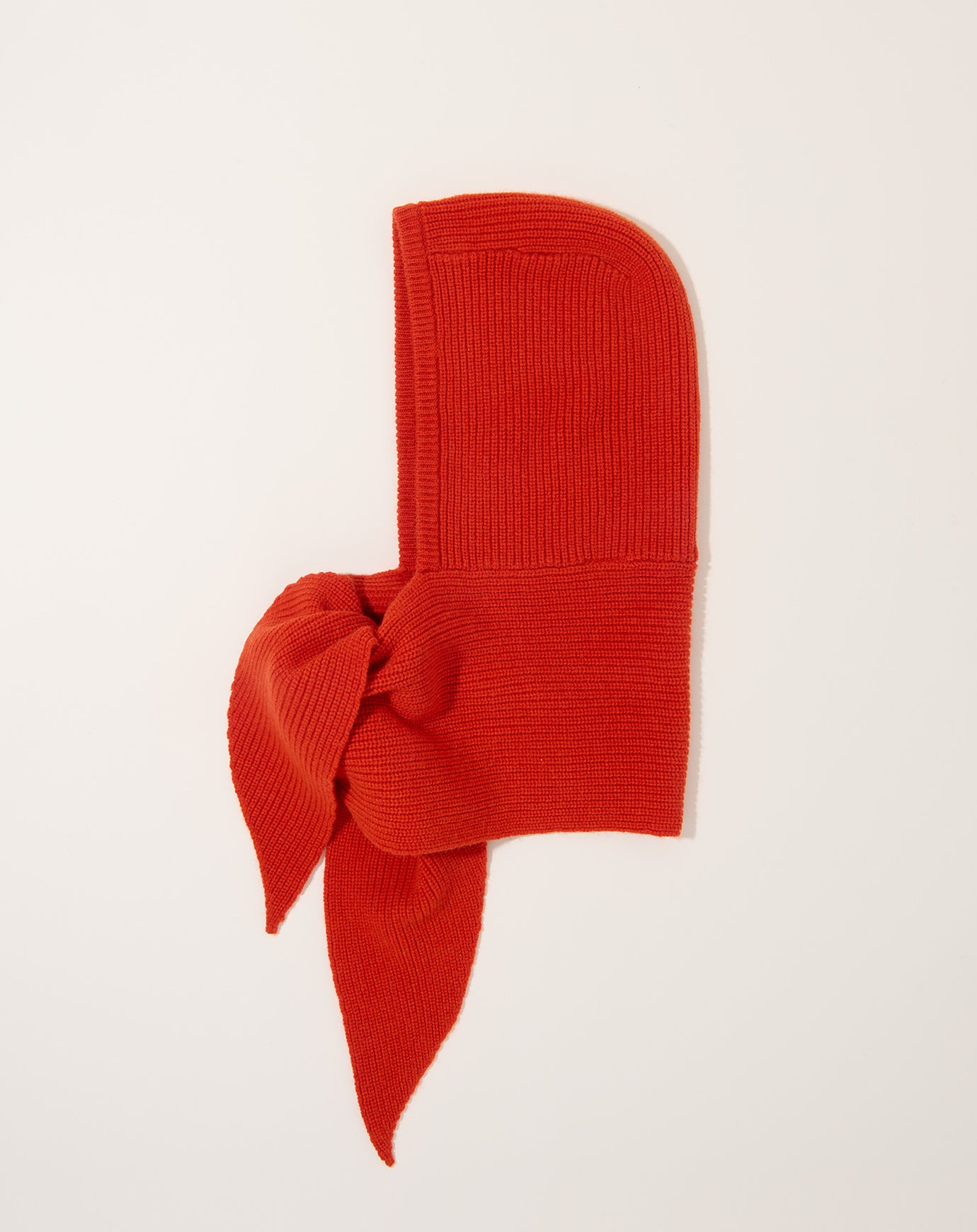 Demylee Zora Hooded Scarf in Persimmon