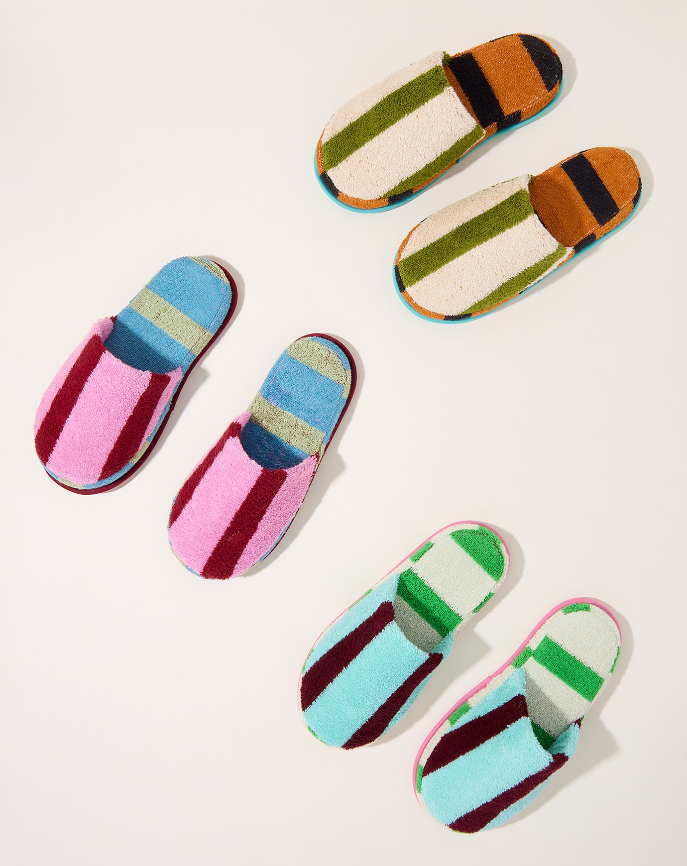 Dusen Dusen Striped Slippers