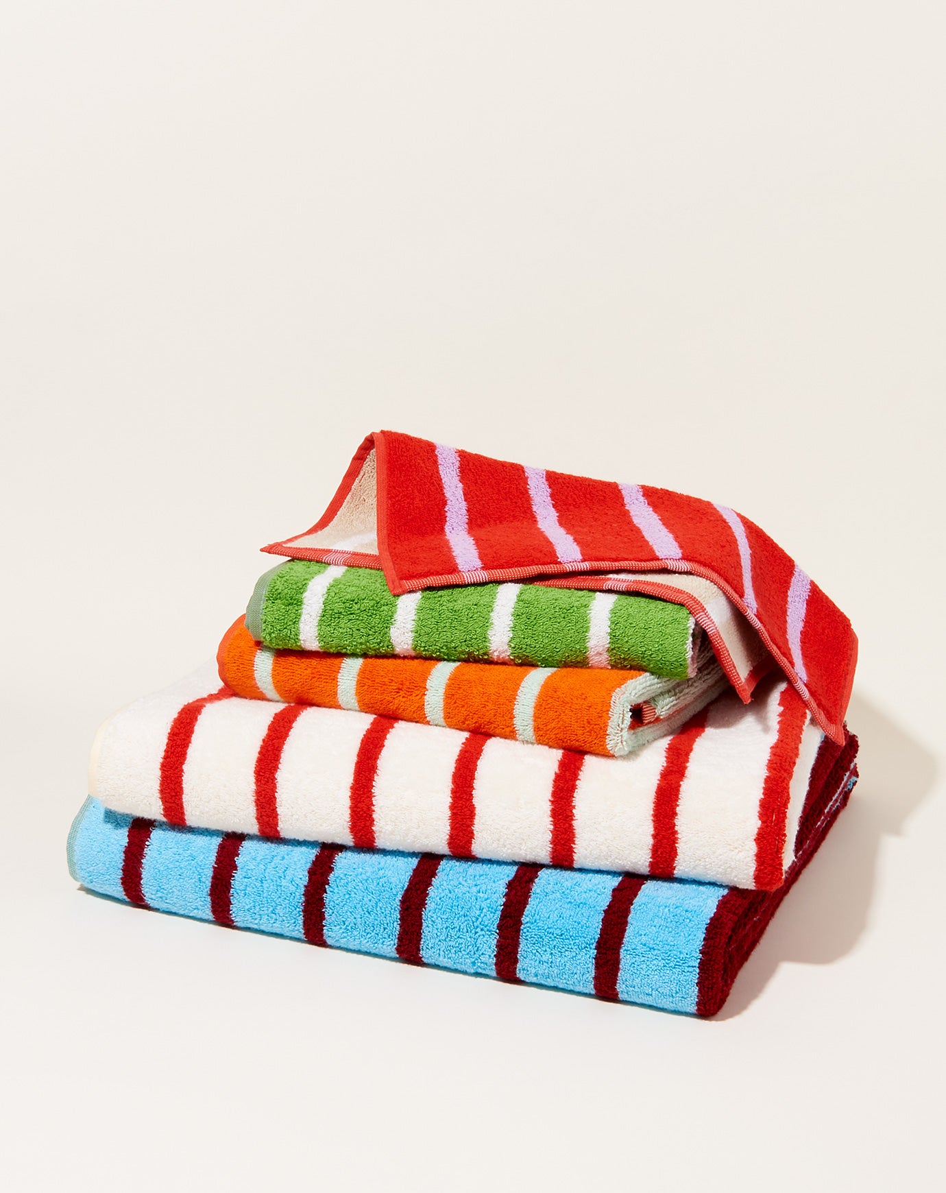 Dusen Dusen Stucco Stripe Bath Towel