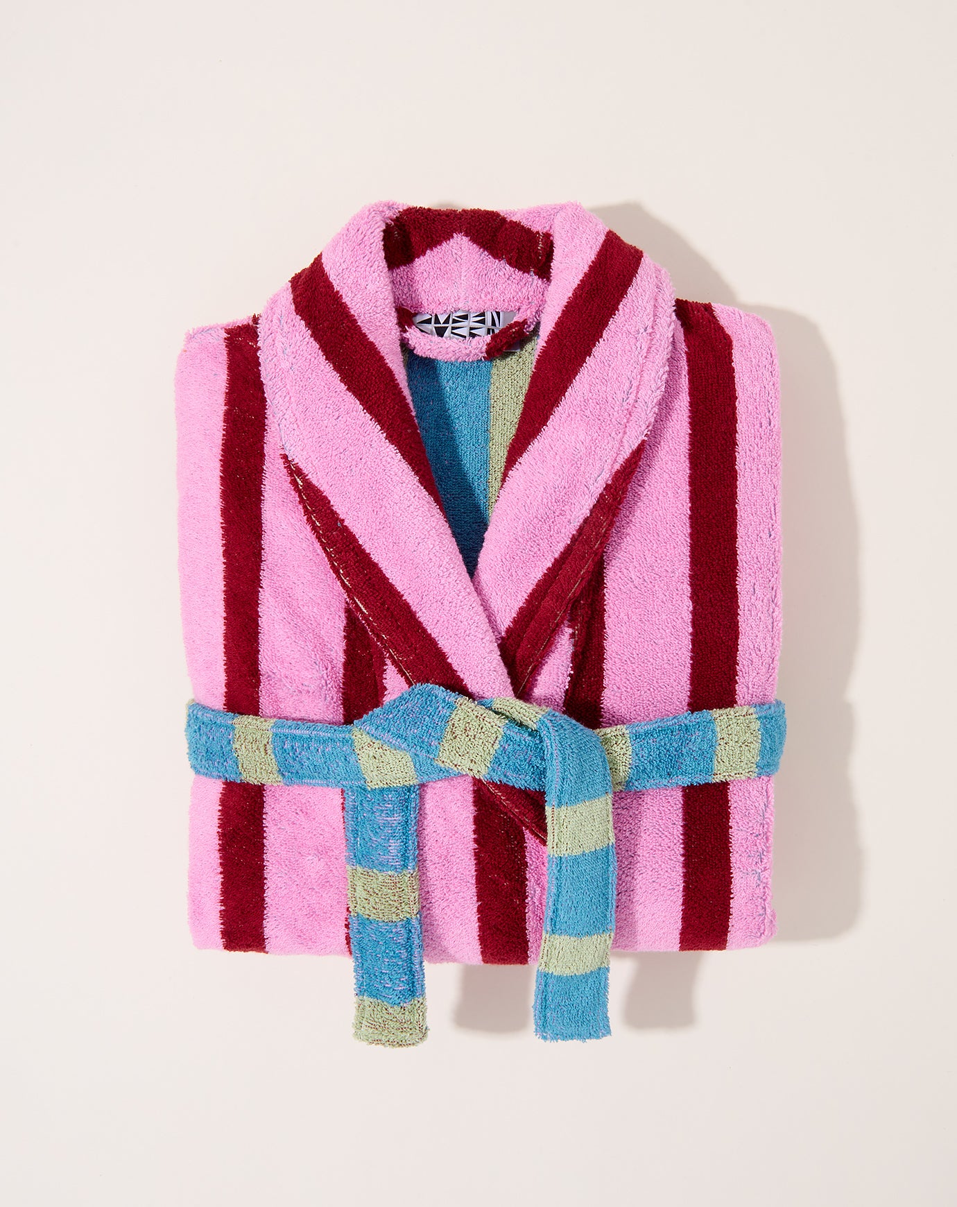 Dusen Dusen Bathrobe in Magnolia Stripe