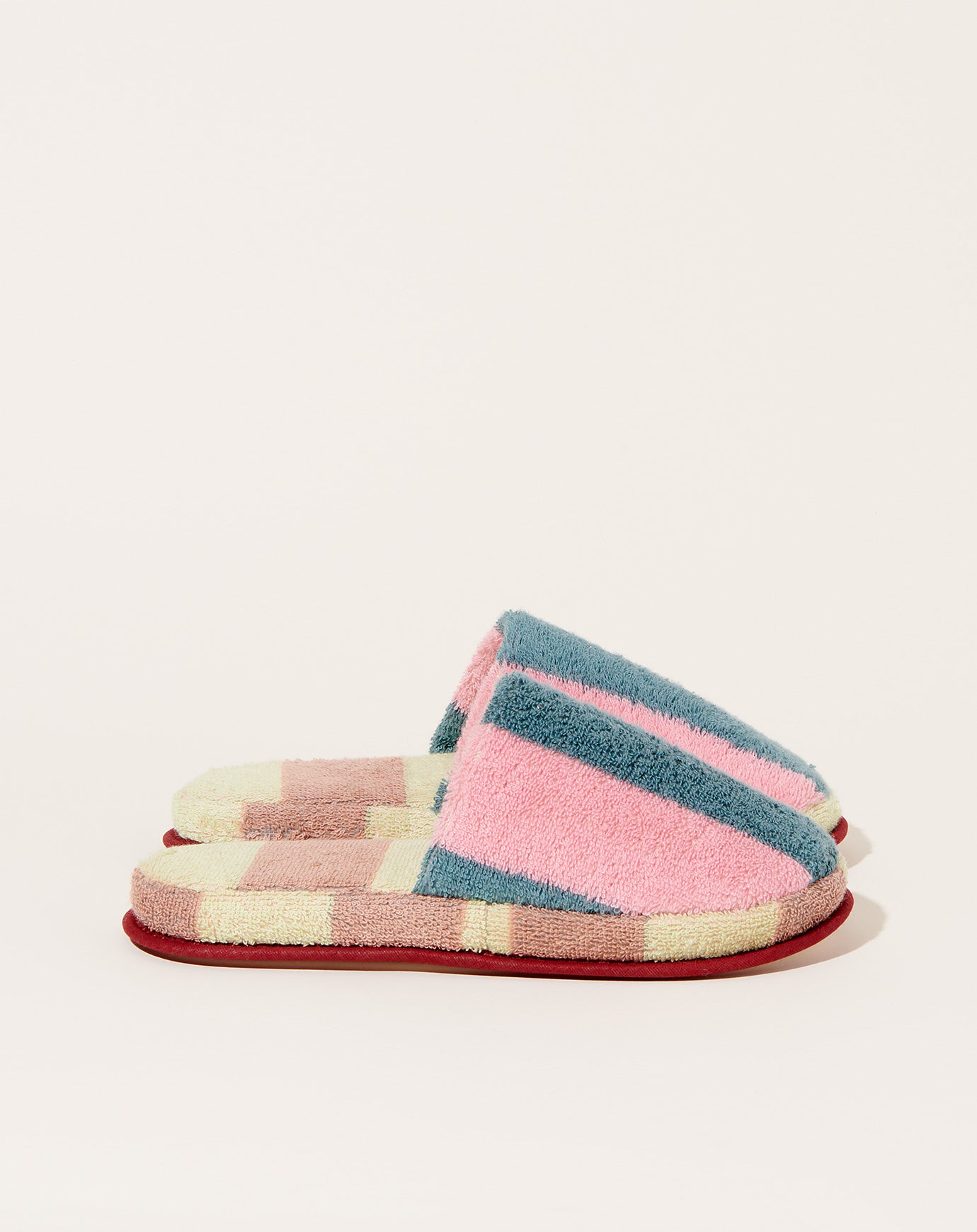 Dusen Dusen Terry Slippers in Martine Stripe