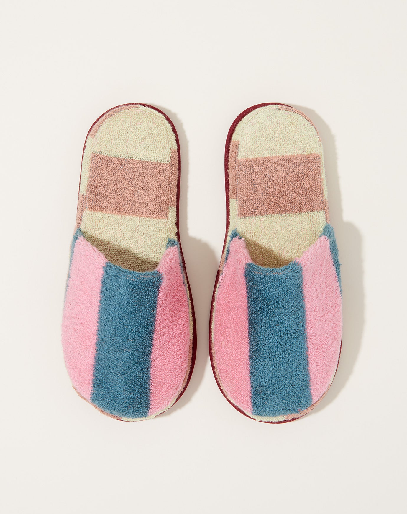 Dusen Dusen Terry Slippers in Martine Stripe