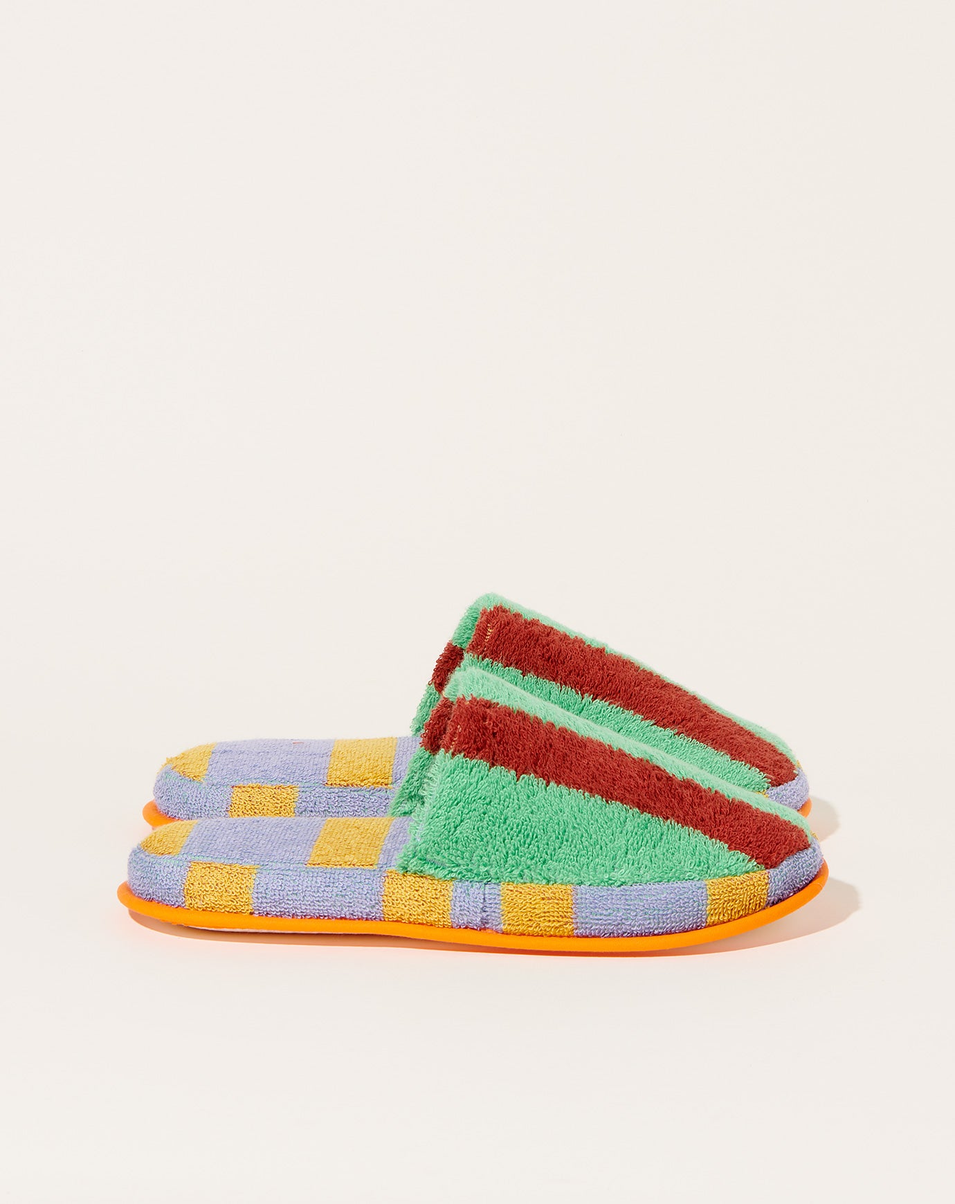 Dusen Dusen Terry Slippers in Nicolas Stripe