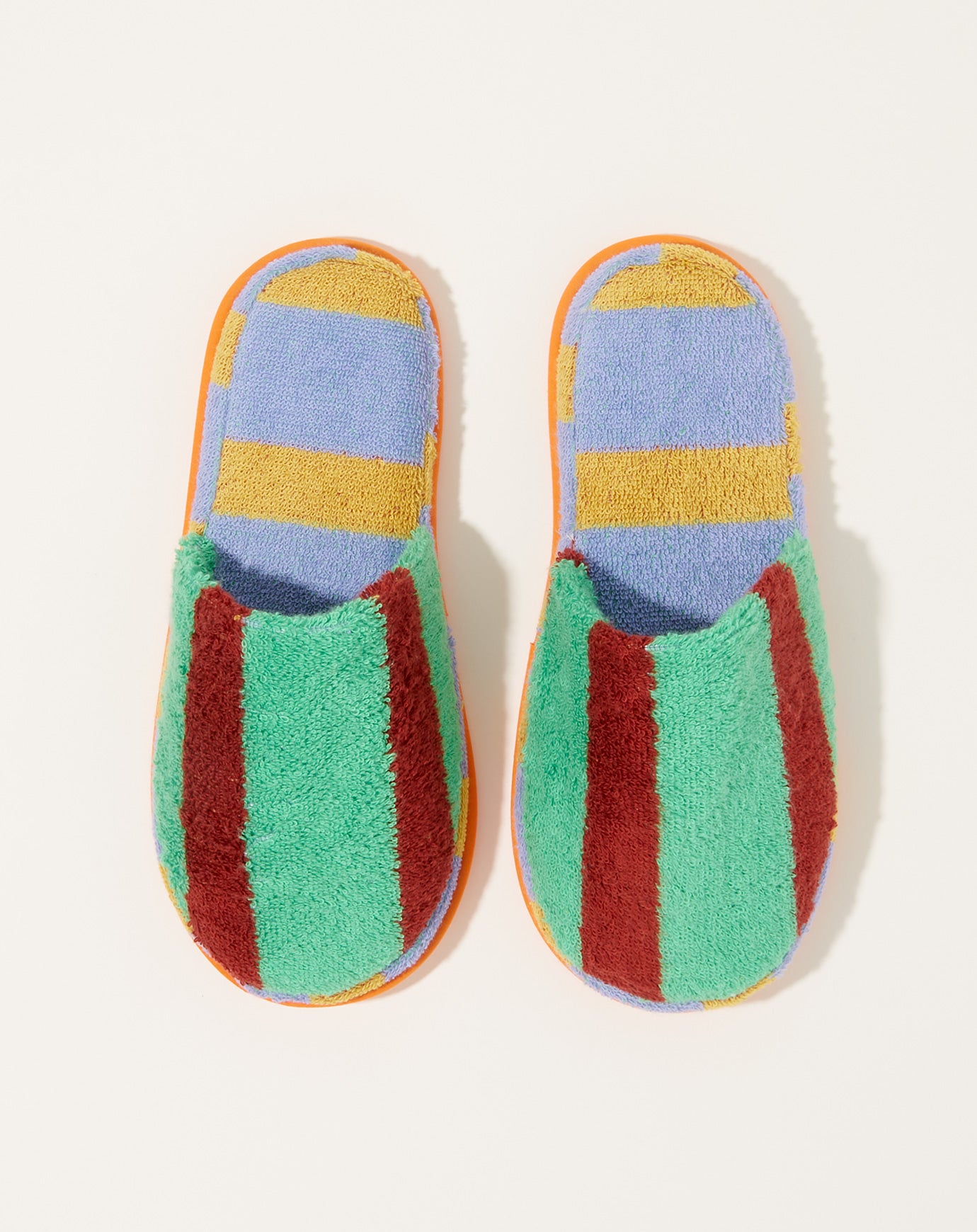 Dusen Dusen Terry Slippers in Nicolas Stripe