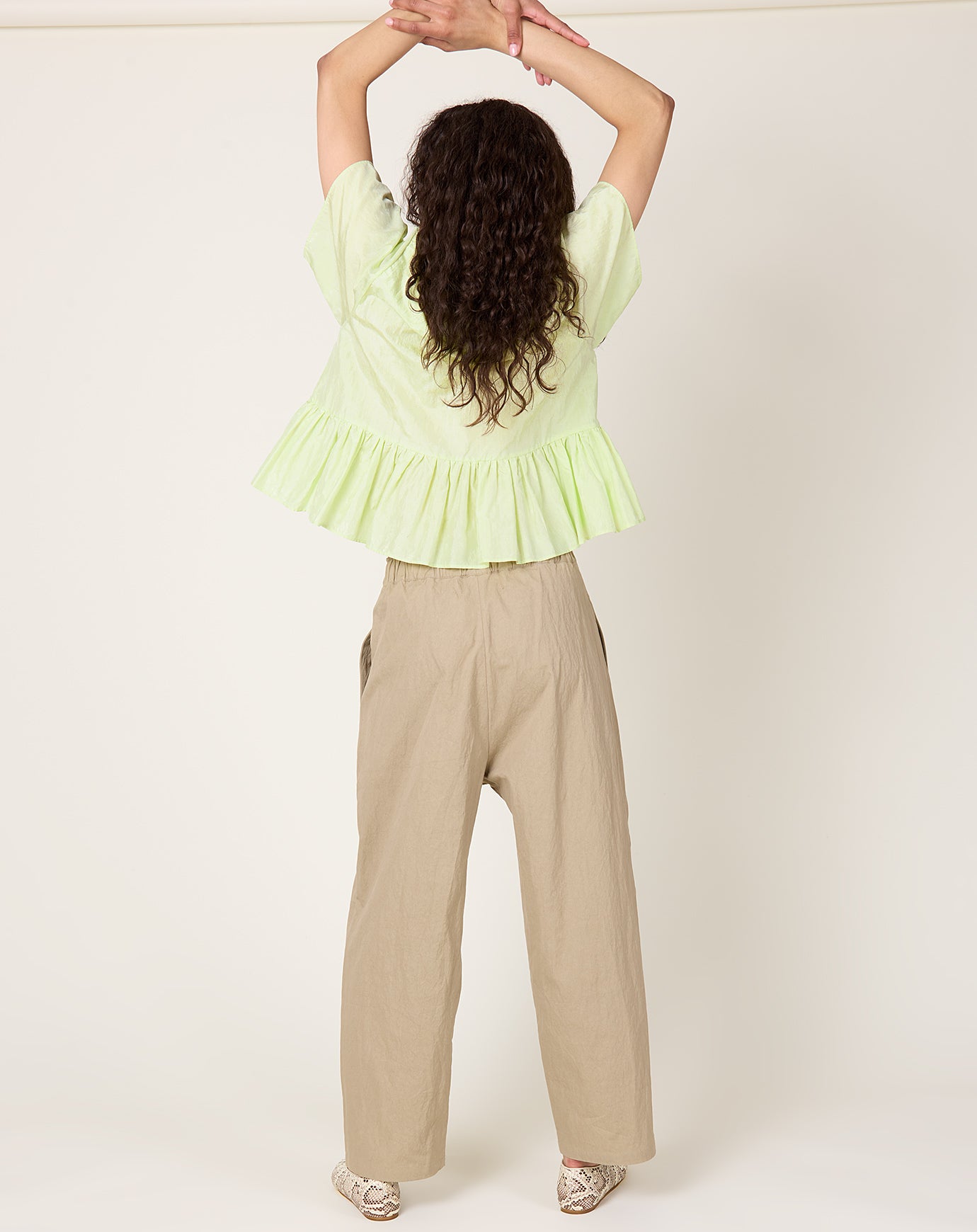 Eleph Luce Easy Trouser in Khaki