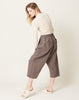 evam eva Cotton Linen Pants in Otter Grey