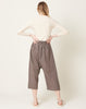evam eva Cotton Linen Pants in Otter Grey