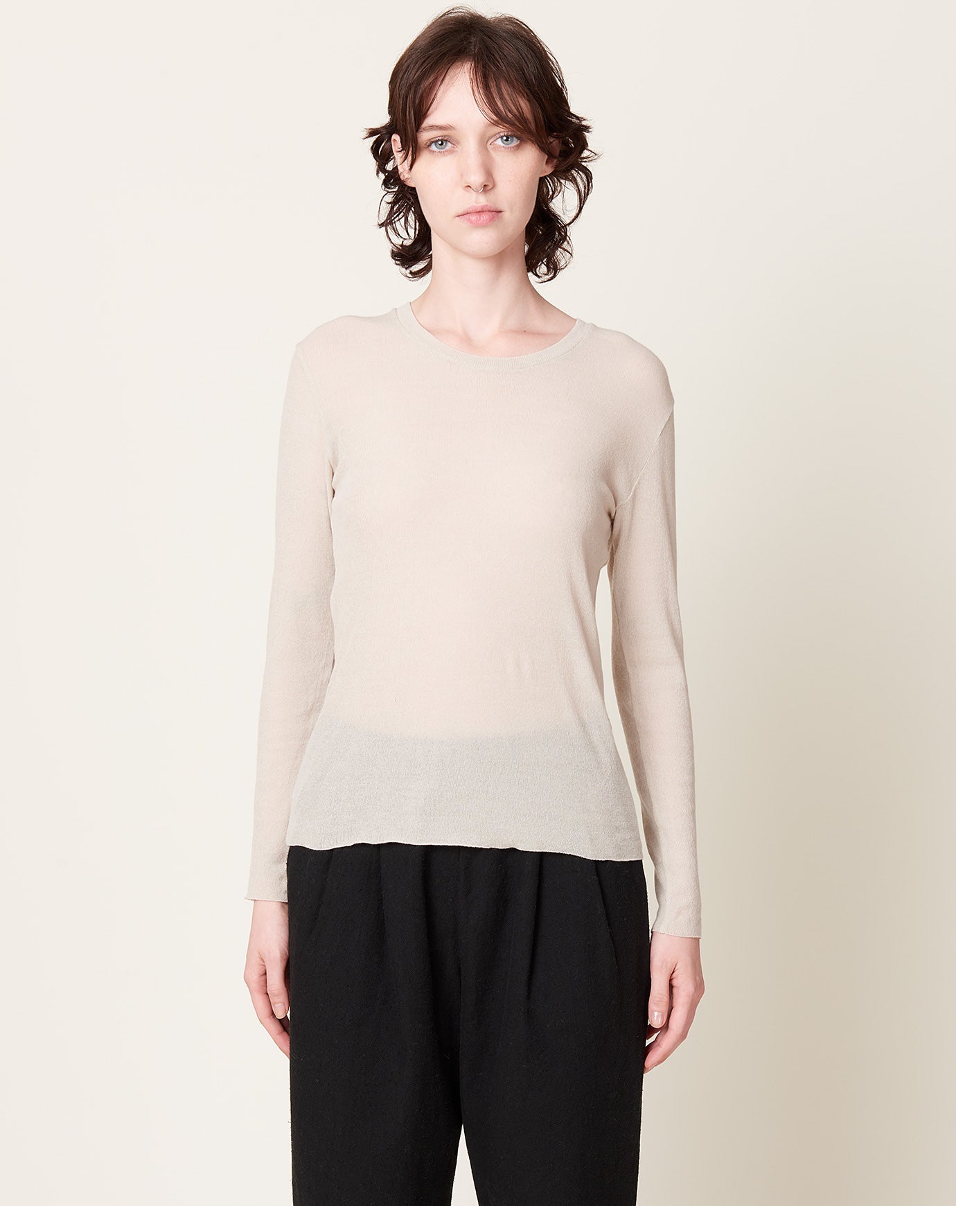 evam eva Cotton Pullover Ecru