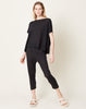 evam eva Linen Leggings in Sumi