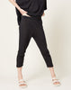 evam eva Linen Leggings in Sumi