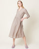 evam eva Linen Robe in Amber
