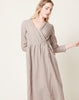 evam eva Linen Robe in Amber