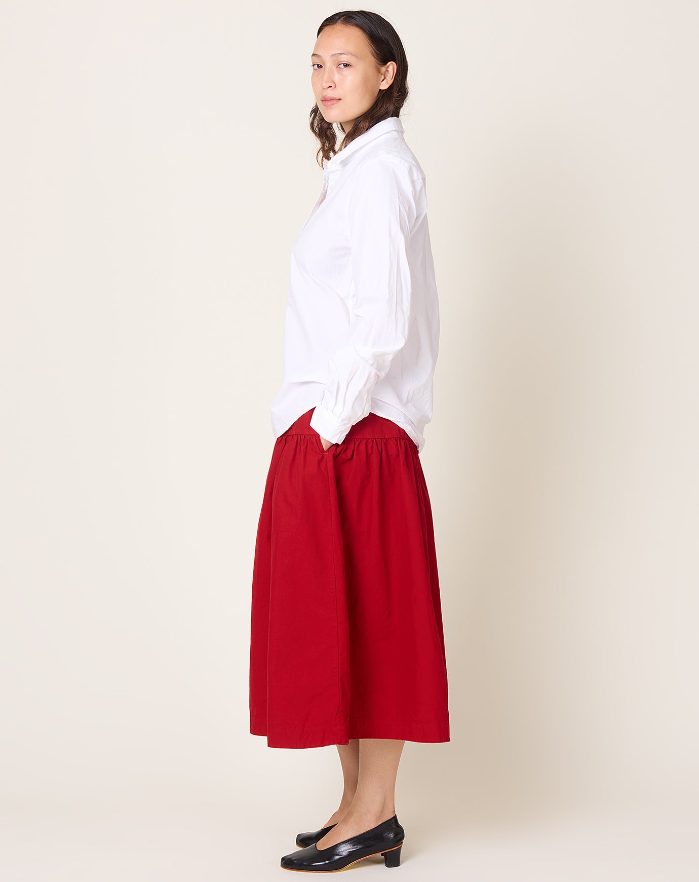 Fabiana Pigna Dolo Skirt in Crimson