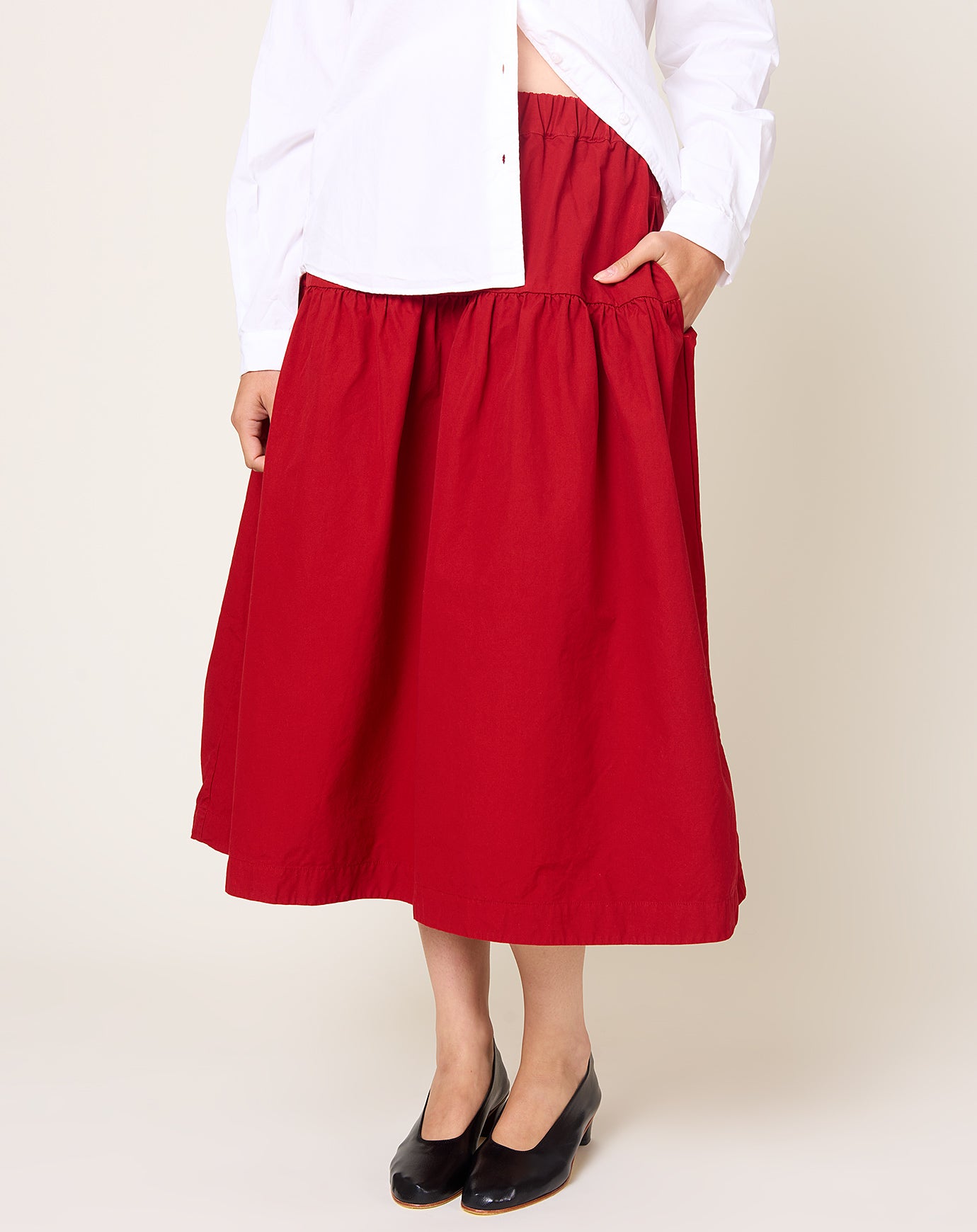 Fabiana Pigna Dolo Skirt in Crimson