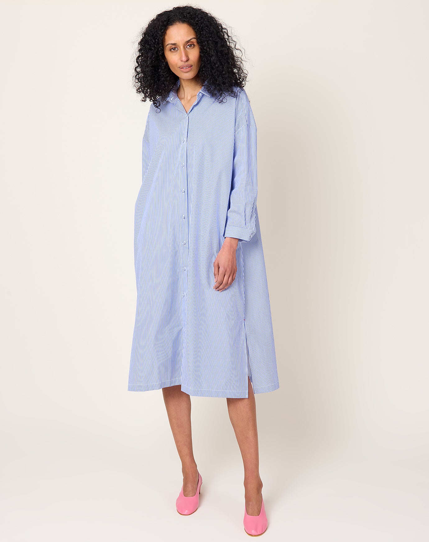 Fabiana Pigna Tobi Dress in Blue Stripe