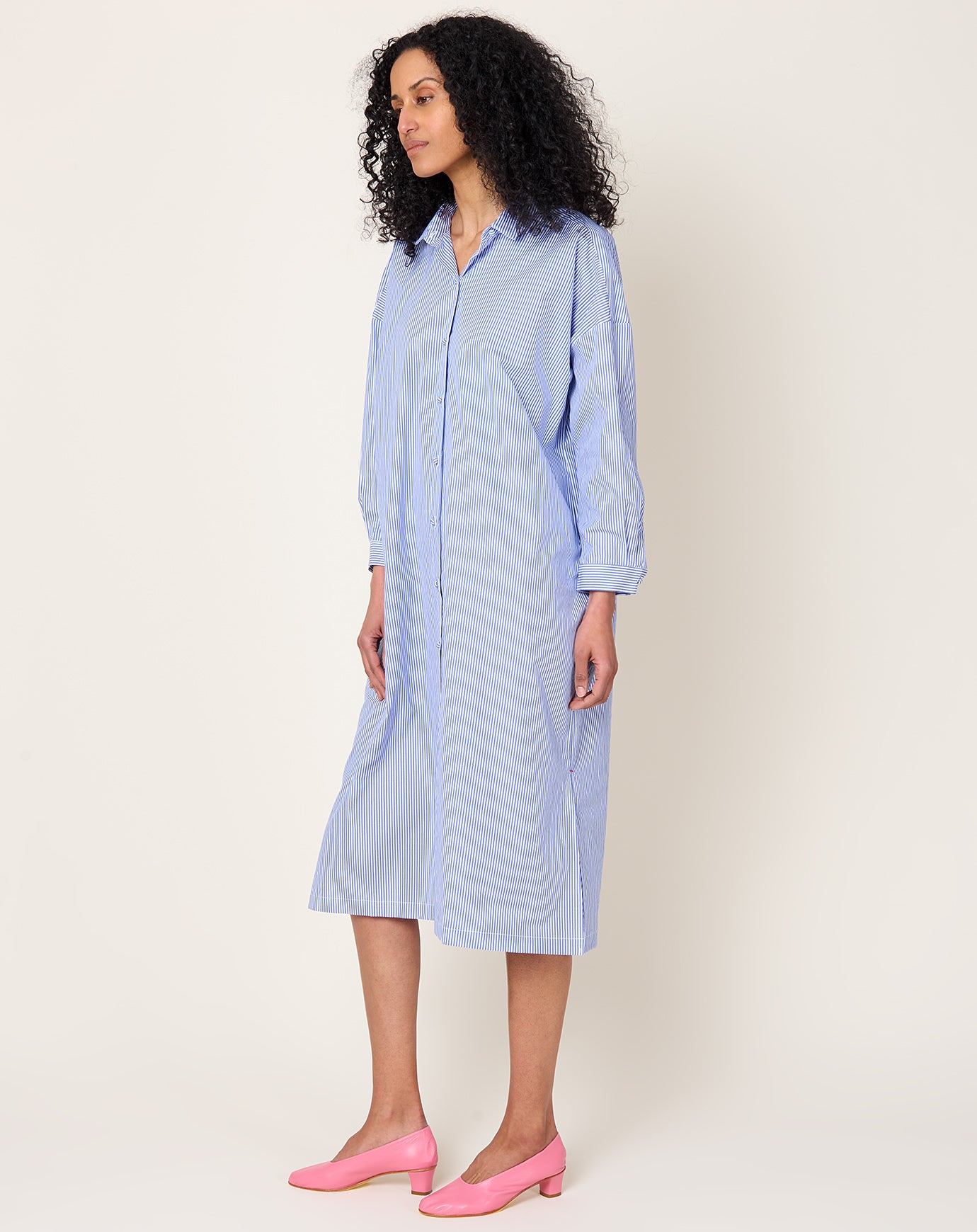 Fabiana Pigna Tobi Dress in Blue Stripe