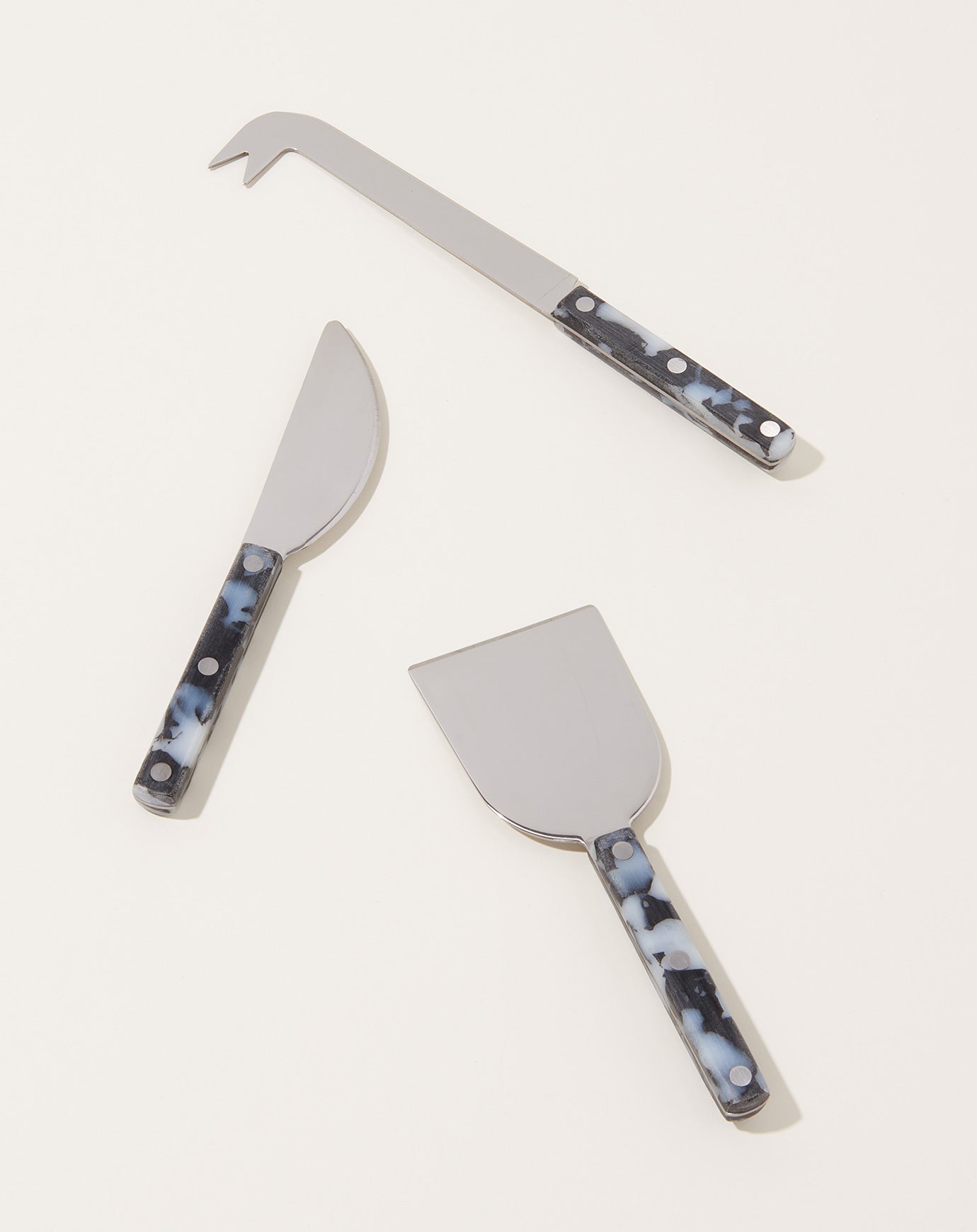 Fredericks & Mae Cheese Knife Set in Black and White