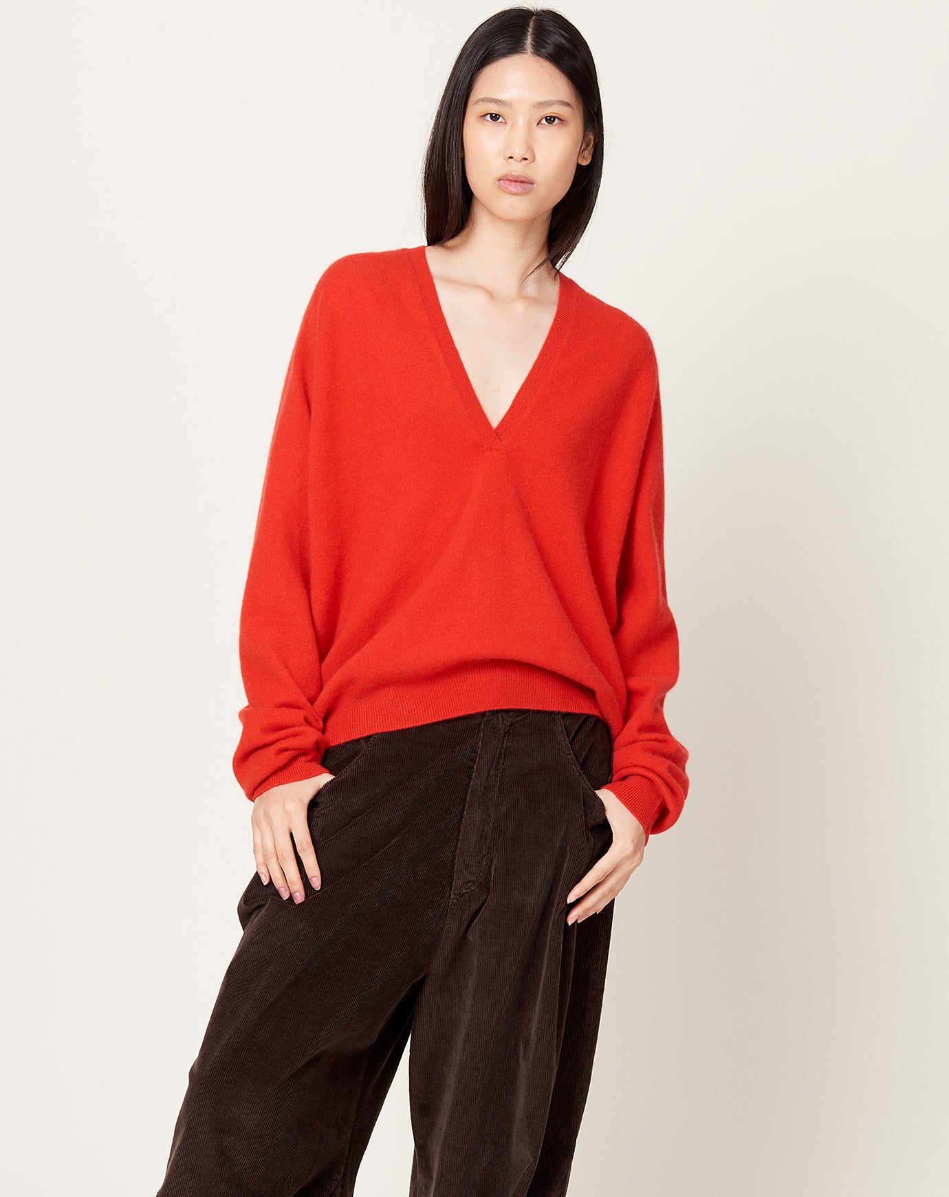 Frenckenberger Johnny Sweater in Faded Red