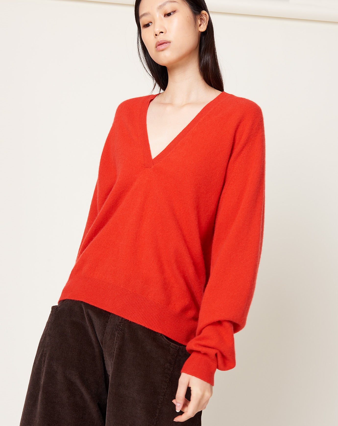 Frenckenberger Johnny Sweater in Faded Red