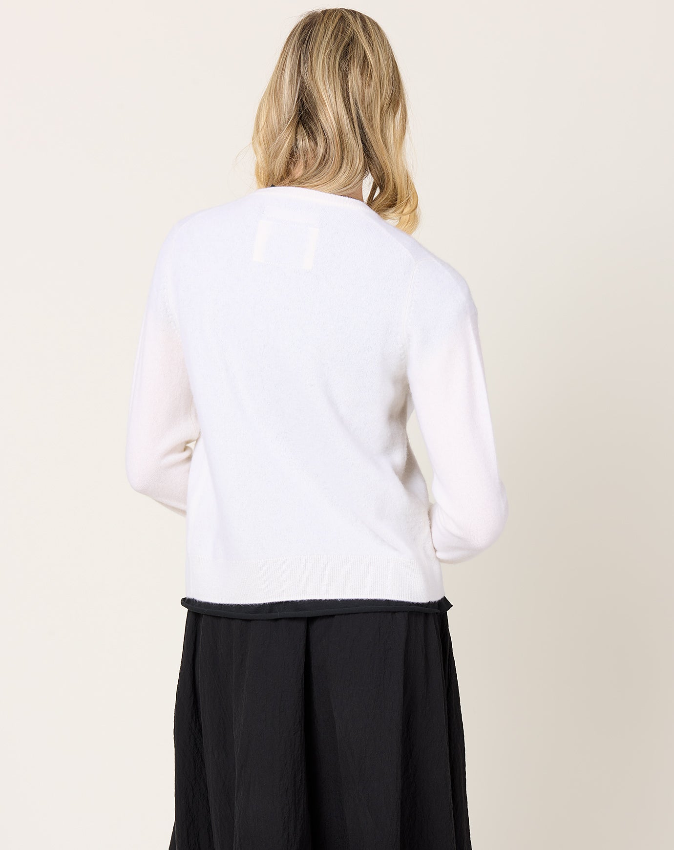 Frenckenberger Mini Cardigan in White