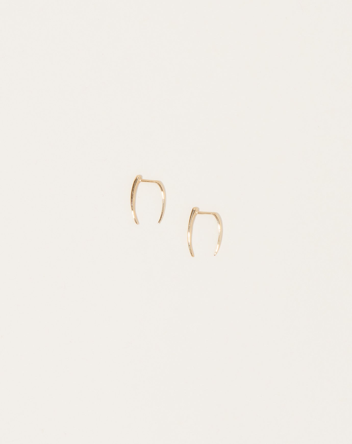 Gabriela Artigas Pair of Infinite Tusk Earrings in Yellow Gold