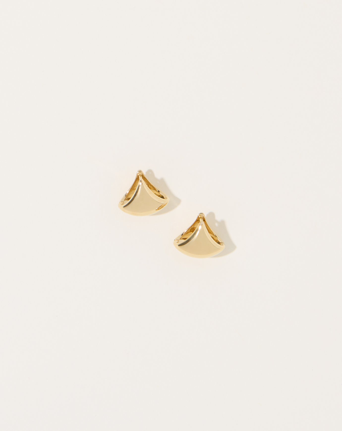 Gabriela Artigas Pair of Large Apse Earrings in Yellow Gold