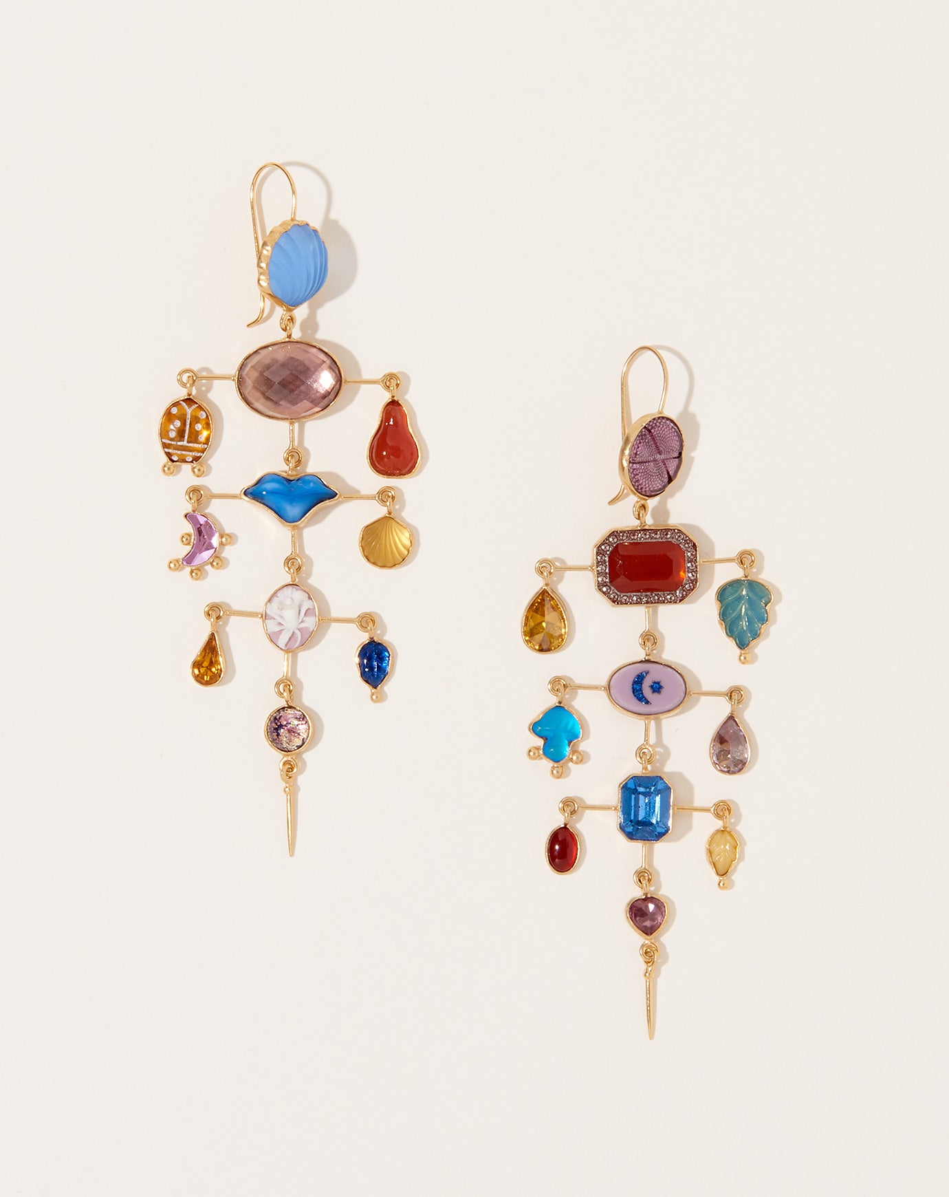 Grainne Morton Multilayer Balance Victorian Drop Earrings