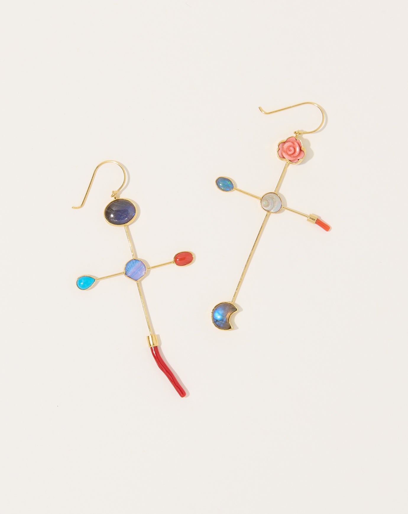 Grainne Morton Cross Hook Earrings