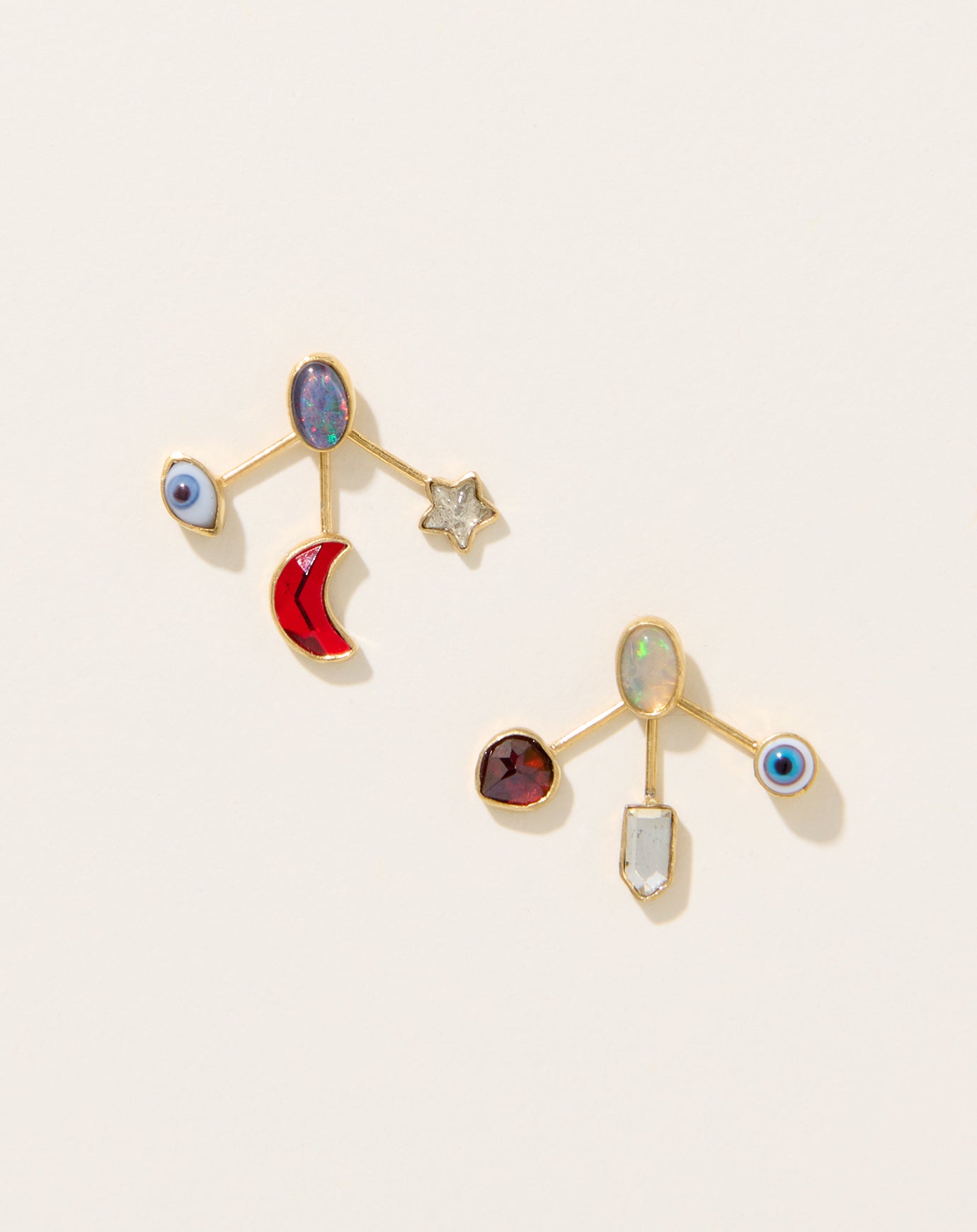 Grainne Morton Eye Ear Jacket Earrings II