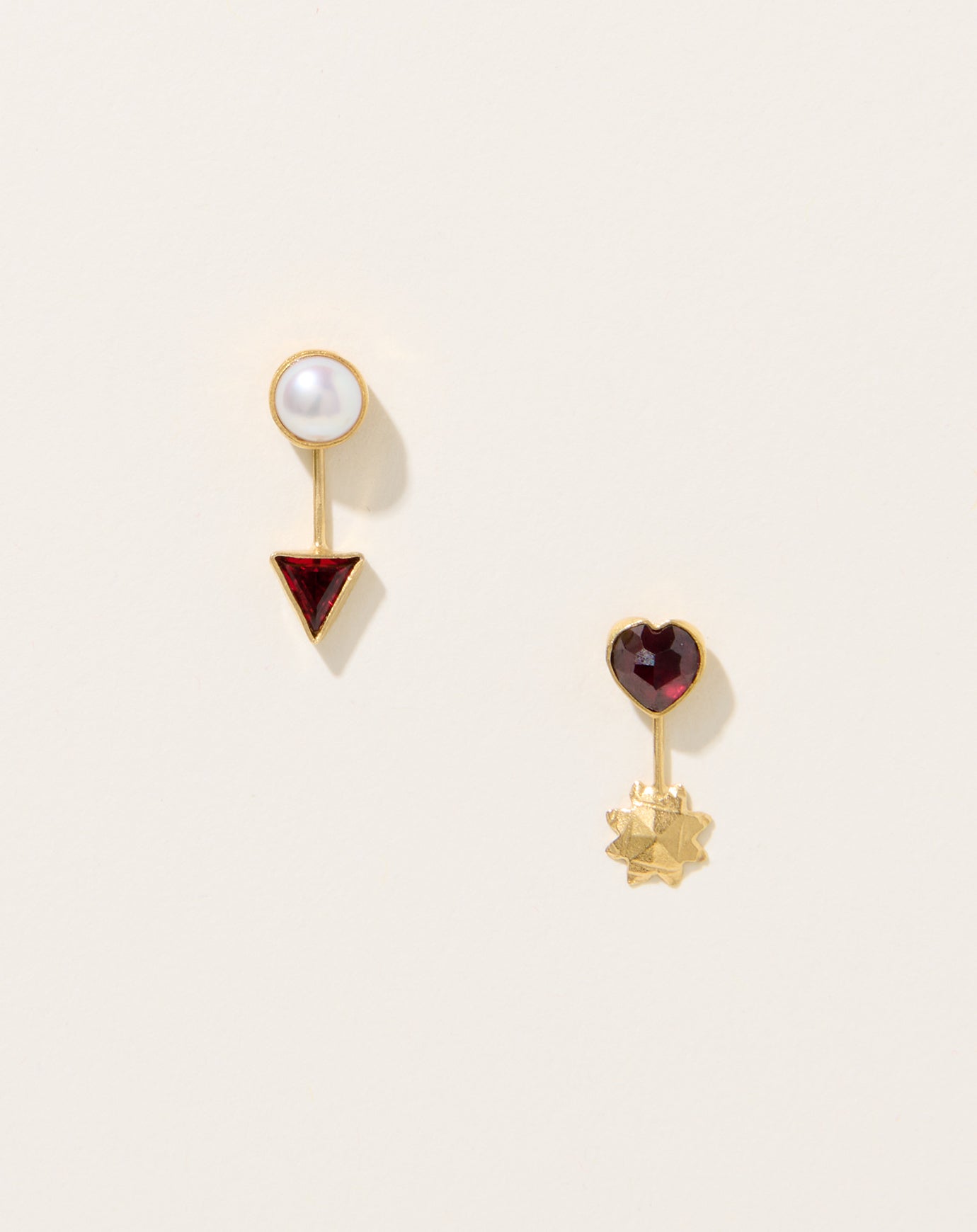 Grainne Morton Garnet Detachable Drop Earrings